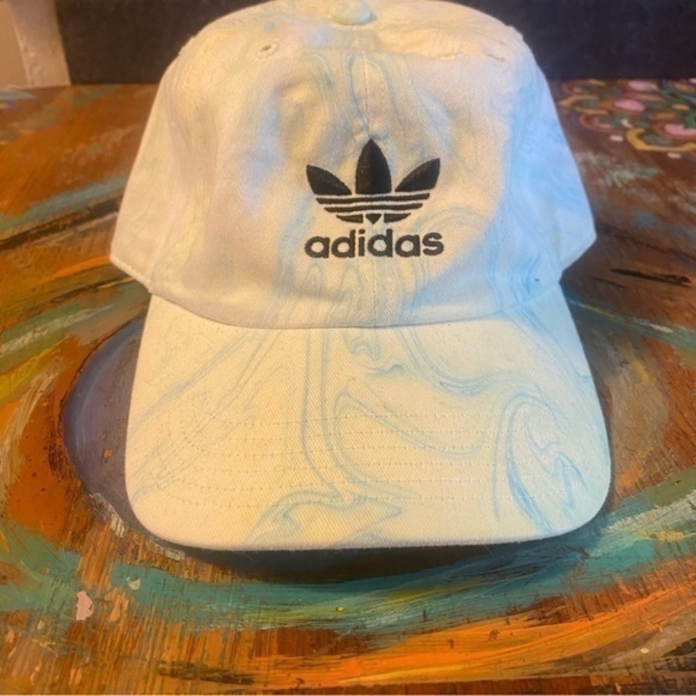 adidas Original Relaxed Strapback Cap Ambient Sky Blue/Pulse Yellow DISCONTINUED